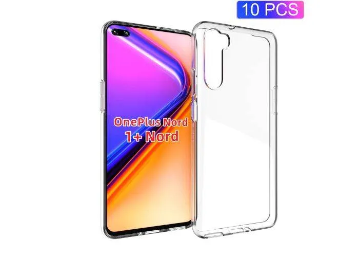 OnePlus Nord - Shockproof gummi cover - Transparent