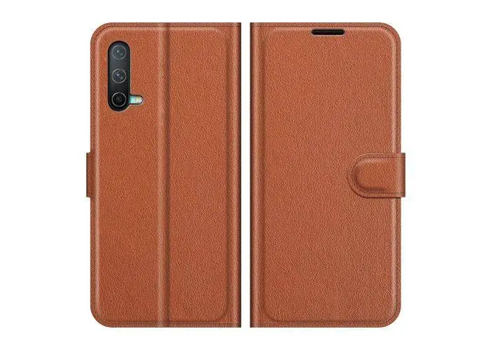OnePlus Nord CE 5G - Læder cover / pung - Brun