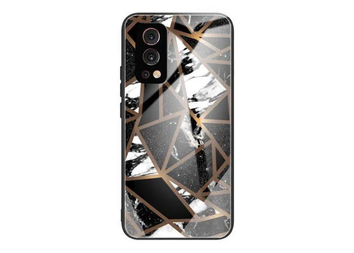 OnePlus Nord 2 5G - Hybrid cover m/ Bagside af hærdet glas - Style L