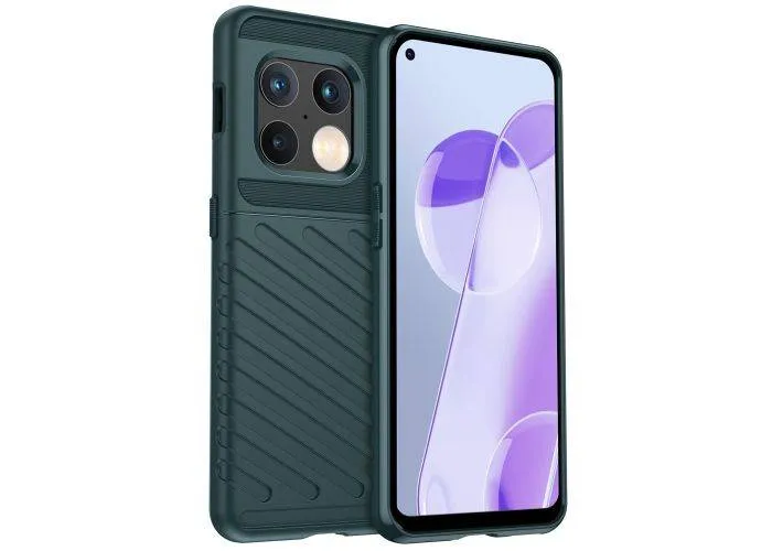 OnePlus 10 Pro 5G - Thunder Series gummi cover - Grøn