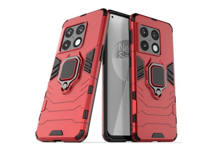 OnePlus 10 Pro 5G - Hybrid cover med kickstand - Rød