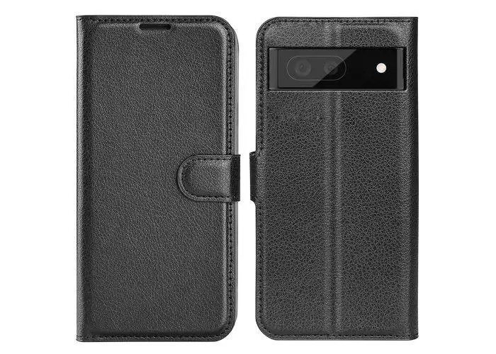 Google Pixel 7 Pro - Læder cover / pung - Sort
