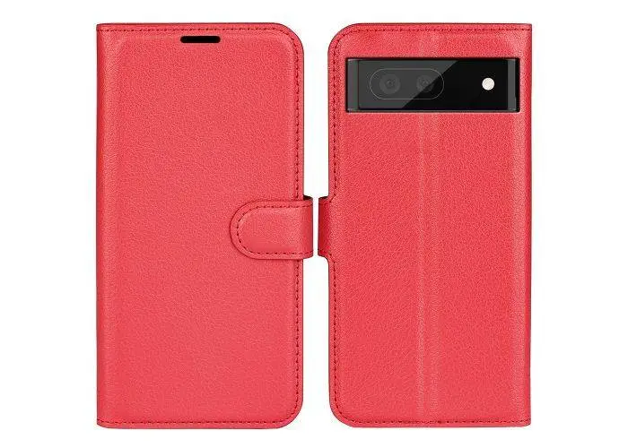 Google Pixel 7 Pro - Læder cover / pung - Rød