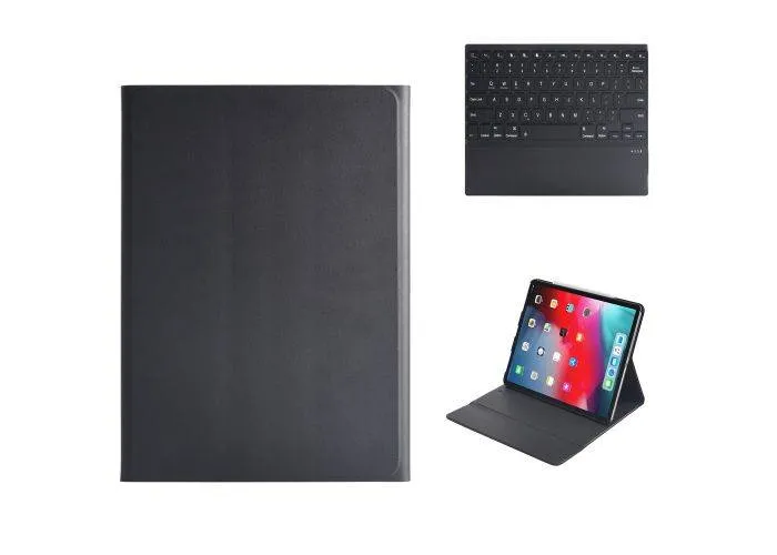 iPad Pro 12.9 (2020) - Bluetooth/trådløs Tastatur m/Backlight -  DANSK layout m/aftagelig cover - Sort/