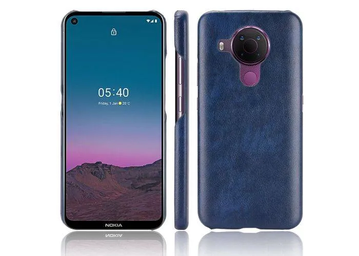 Nokia 5.4 - Læder Hard cover - Blå