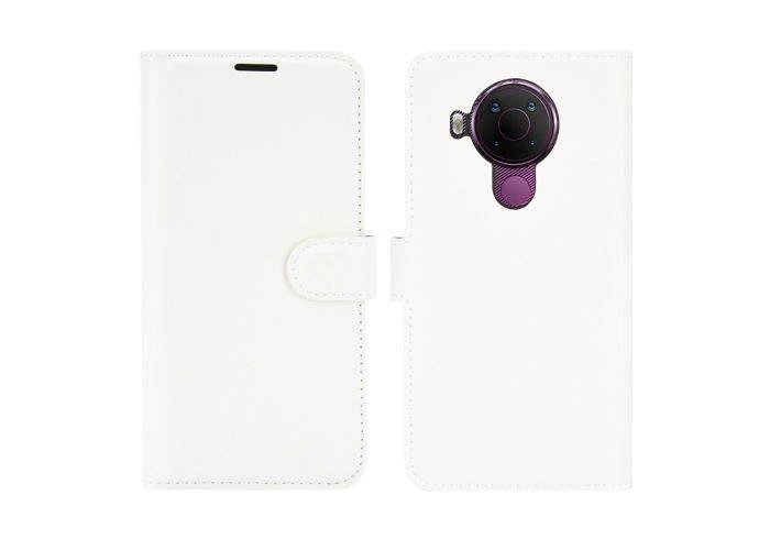 Nokia 5.4 - Læder cover / pung - Hvid