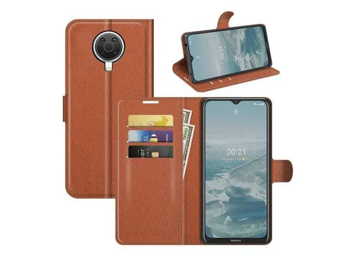 Nokia G10/G20 - Læder cover pung - Brun