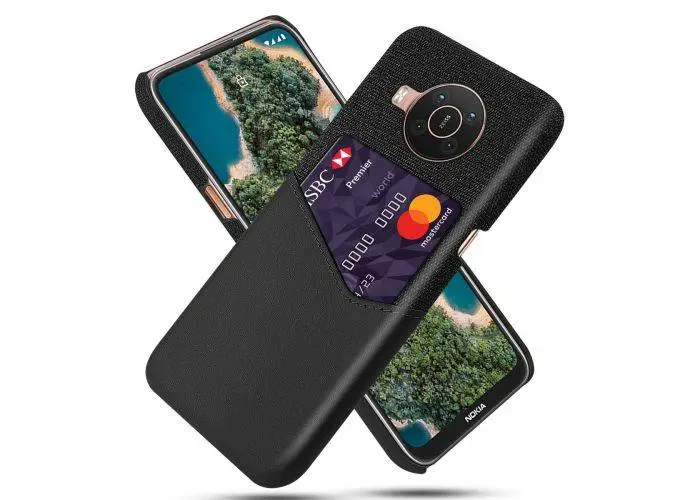 Nokia X10 / X20 - KSQ læder hard cover med kortholder - Sort