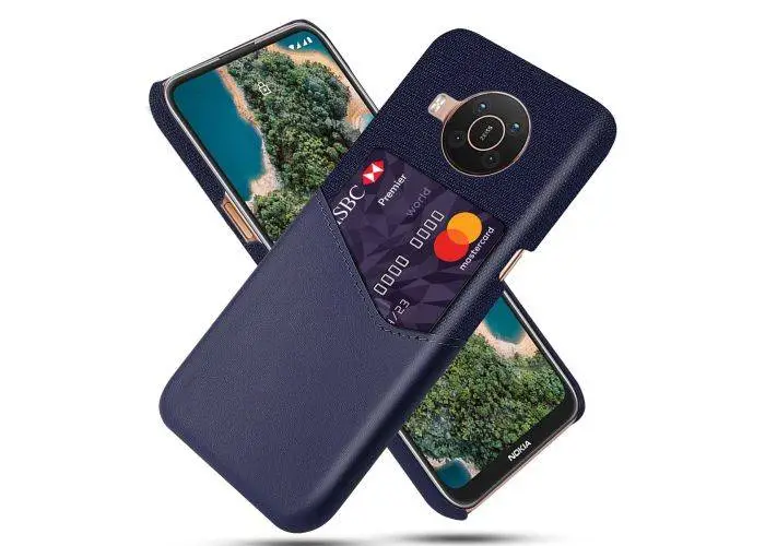 Nokia X10 / X20 - KSQ læder hard cover med kortholder - Blå
