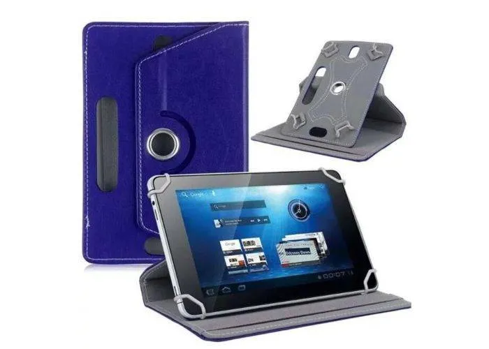 Universal iPad / tablet læder cover 9-10.1" - Mørkeblå