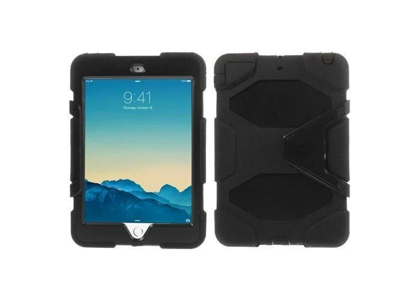 iPad Mini 1,2,3 - Military Duty Hybrid Hardcover - Sort