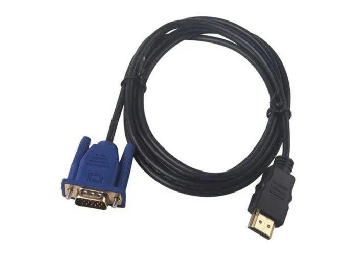 HDMI til VGA 15 pin (analog) passiv forbindelses kabel - 1.8m kabel