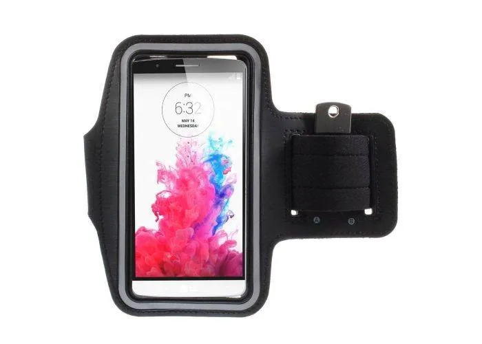 Universalt løbearmbånd til iphone / smartphones - op til str. 165*85mm - Sort
