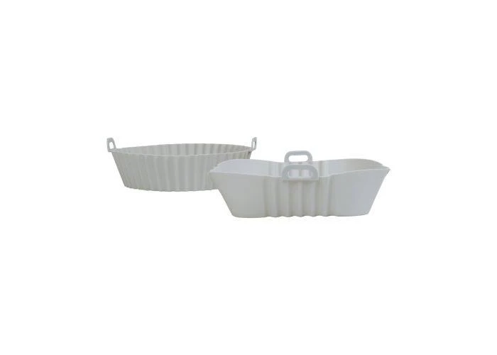 Silikoneforme til airfryer / Ovn Ø20 cm + 21×21 cm - Sæt med 2 stk.