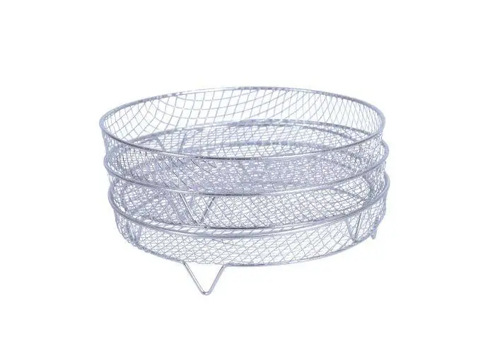 Rack i rustfrit stål med 3 hylder Ø20,5×9,8 - Til Airfryer