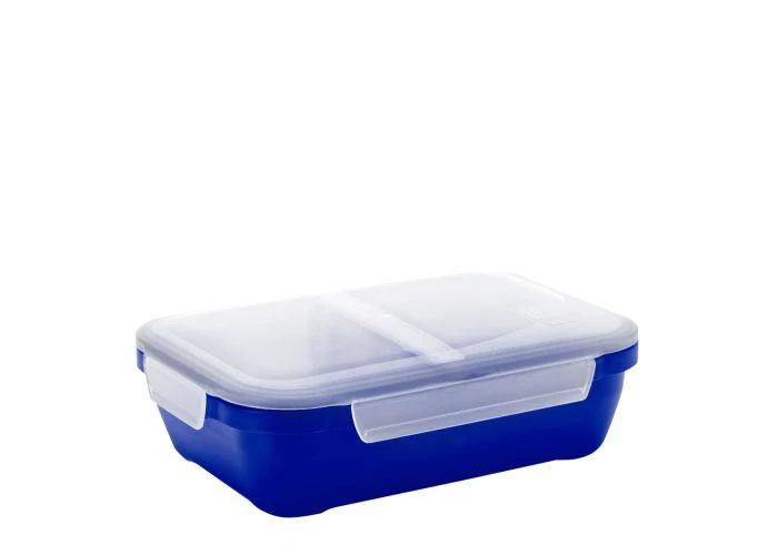 SMASH Divided Lunch Box | Madkasse med flytbar skillevæg | 1,0 L - Blå