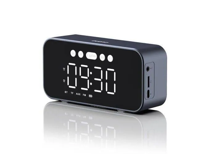 Dudao Y17 Bluetooth Højttaler med alarmklokke - Sølv