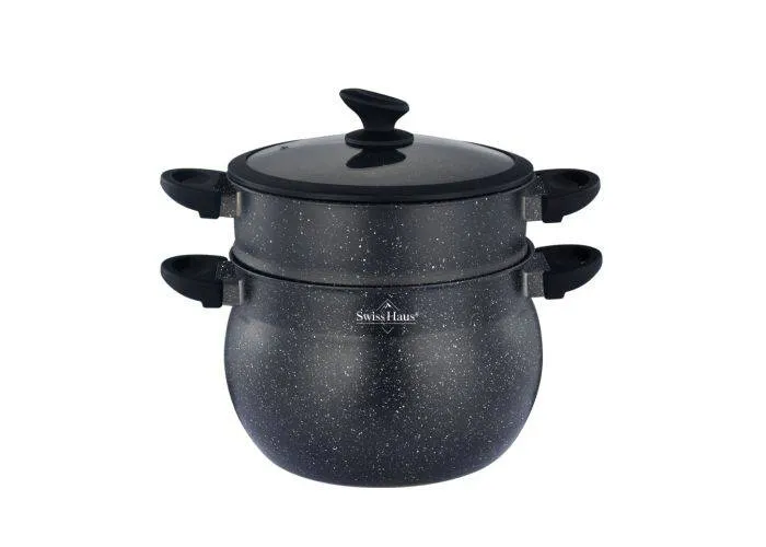 Swiss Haus - Couscous Dampgryde ø28cm / 13 L - Alle typer komfur - "Lausanne Collection"