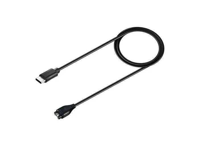 Magnetisk USB-C opladerkabel til Garmin smartwatch - 1m - Sort