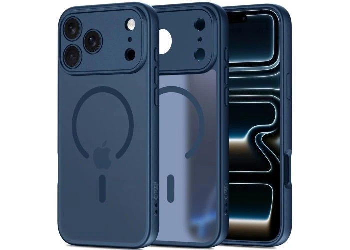 iPhone 17 Pro Max / 18 Pro Max - Tech-Protect BasicMag cover - Marineblå