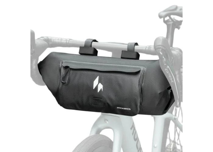 Rockbros XL cykelstyrtaske 8L - Vandtæt - Sort