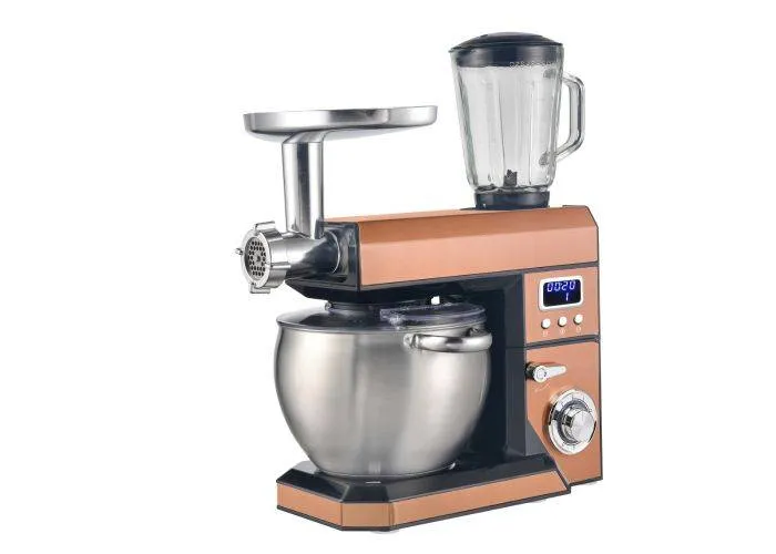 Swiss Haus 3-i-1 Køkkenmaskine 1500W / 8.5L Hakker/Blender/Røre - Z. Glacier Collection - Kobber