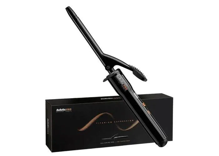 BaByliss PRO Titanium Expression krøllejern 13mm - Sort