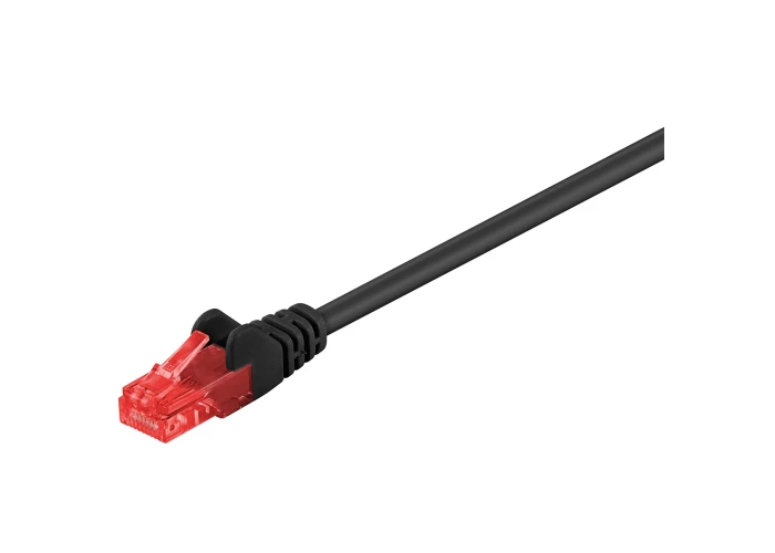 Cat 6 U/UTP Netværkskabel - Sort - 15 m