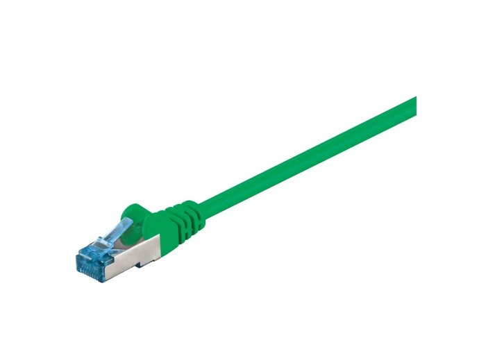 Cat 6a S/FTP LSZH Netværkskabel - Grøn - 1 m