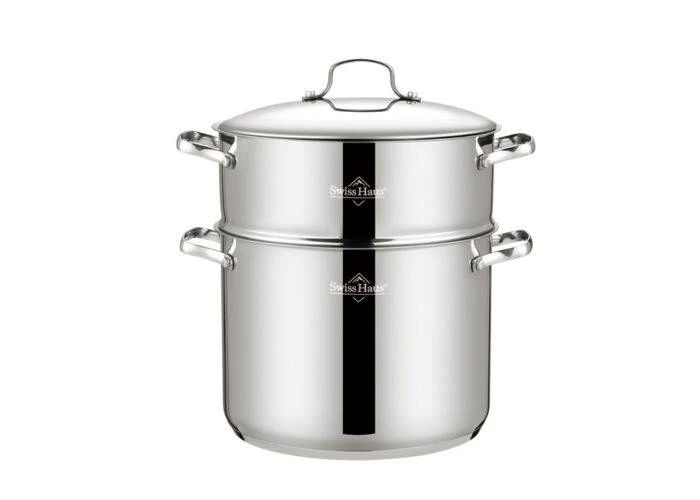Swiss Haus- Dampgryde  Ø26cm / 14L - Cool touch - Rustfrit stål