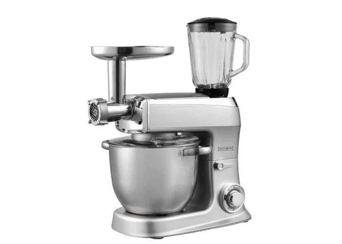 Royalty Line 3-i-1 Køkkenmaskine 2100W / 7.5L Hakker/Blender/Røre - Sølv