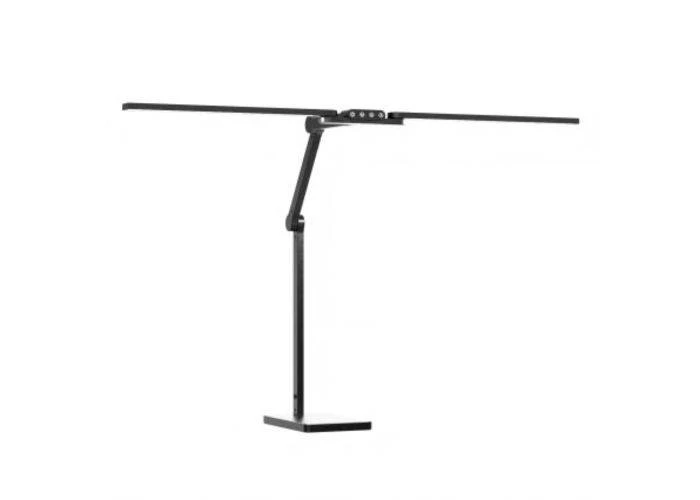 Transformbar Skrivebordslampe - Med svingarm og Square Base - 1600 Lumen - Sort