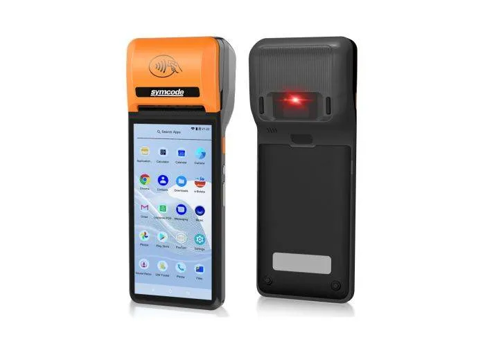 Trådløs POS / PDA 4G Android håndterminal scanner med touch skærm og printer - WIFI/ NFC