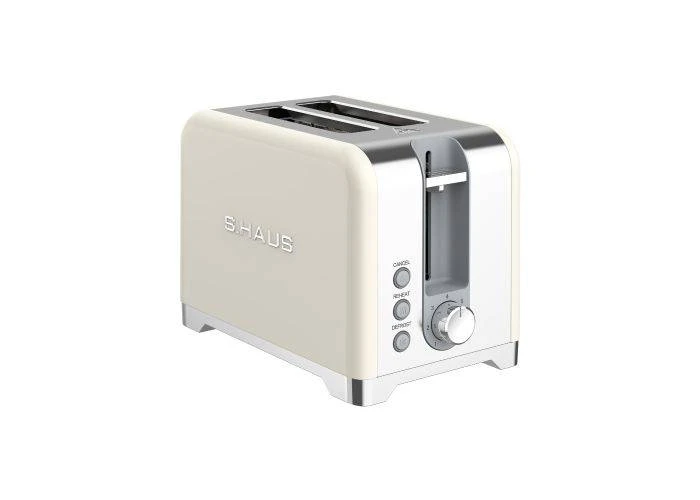 Swiss Haus retro brødrister 930W - 2 skiver - 7 risteindstillinger - Lake Geneva - Creme