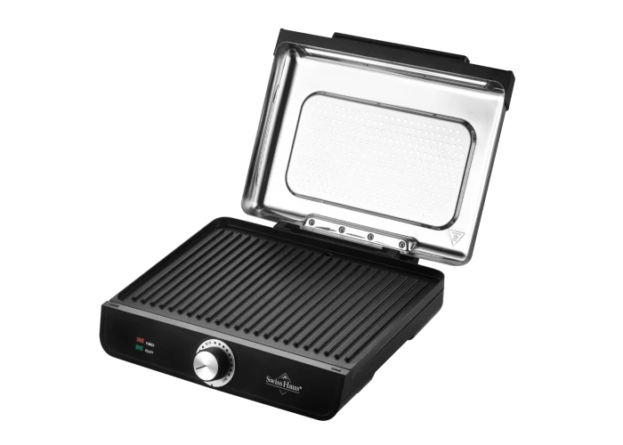 Swiss Haus - Elektrisk bordgrill 2200W - Justerbar termostat - Sort