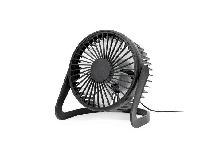 Platinet USB bordventilator Ø15cm / Lydsvag & Tiltbar - Sort