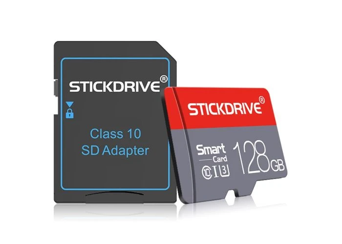 STICKDRIVE 128GB MicroSD TF Hukommelseskort Class 10 - inkl. SD kort Adapter