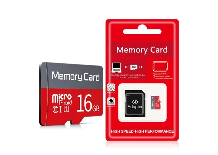 16GB MicroSD TF Hukommelseskort Class 10 - inkl. SD kort Adapter