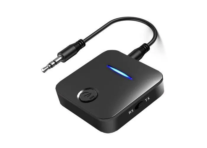 WB5 - 2-i-1 Bluetooth V5.0 Audio Transmitter/modtager TV/PC/Bil - Sort