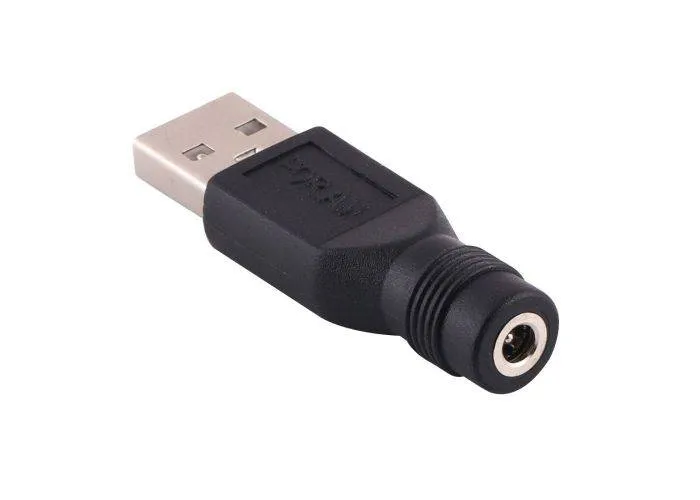 Strømstik 3.5x1.35mm til USB 2.0 (han) adapter