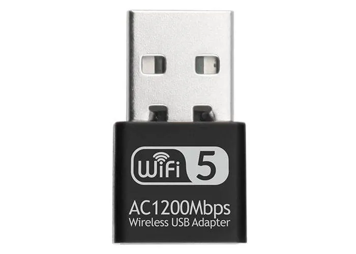 USB WIFI 2.4/5Ghz Ethernet/LAN modtager - 1200Mbps - til PC/Laptop