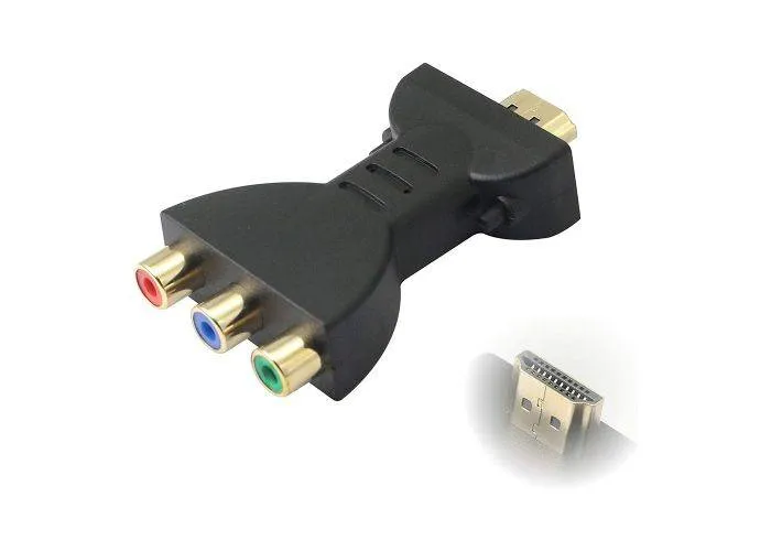 HDMI til 3-RCA (Hun) video/Audio adapter