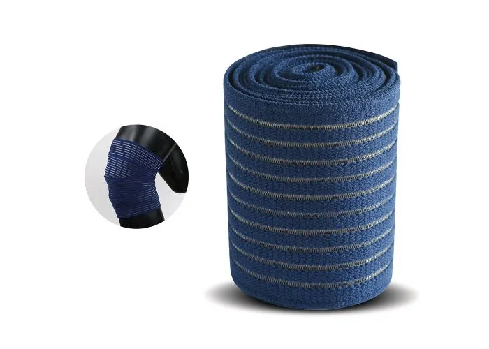 Elastisk Knæbind - Justerbar Støtte - 150 cm - Blå