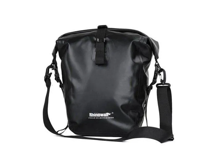 RHINOWALK - Vandtæt Cykeltaske / Pannier til fronthjul/Baghjul - 20L - Sort