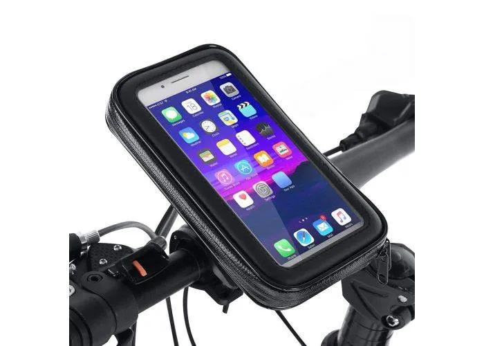 iPhone/smartphone - Vandtæt cykelholder til styr - Str XXL 7"