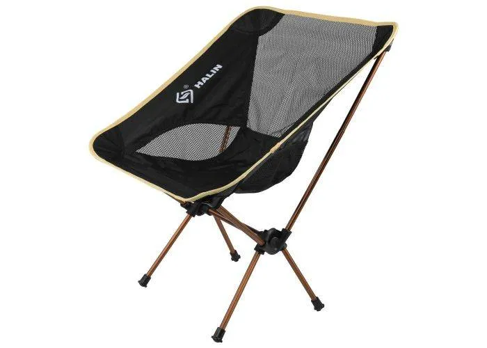 HALIN camping / foldestol i aluminium stel - Champagne