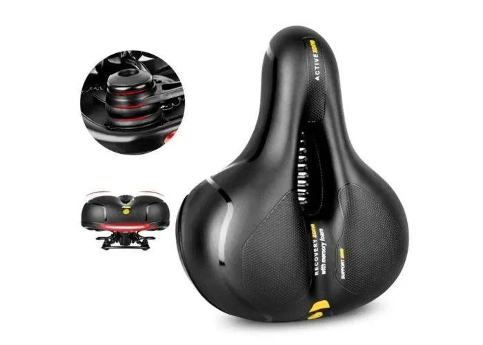 Cykelsadel - Ergonomisk design med anti-slip og memoryskum - Gul