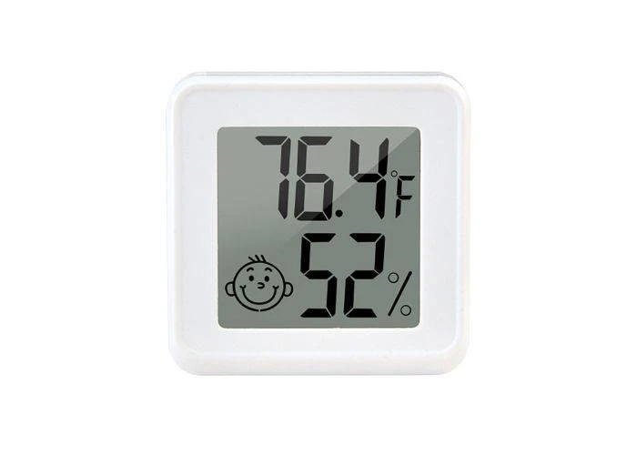 Indendørs digital termometer og hygrometer - Hvid
