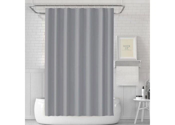 Badeforhæng CS PEVA 180x180 cm - Grå