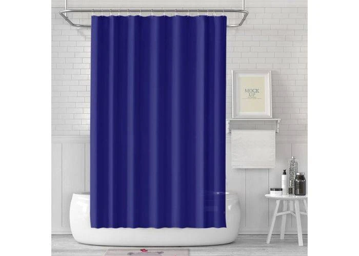 Badeforhæng CS PEVA 180x180 cm - Mørkeblå